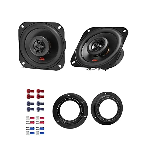 JBL Auto Lautsprecher Boxen Stage2 424 300 Watt 10 cm 2 Wege Koax passend für Mercedes A-Klasse W169 2004-2012 Türen hinten