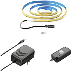 ledscom.de COB-LED Streifen JOR, 100.0cm, flach, weiß, 11,3W, 1209lm, inkl. Bewegungssensor