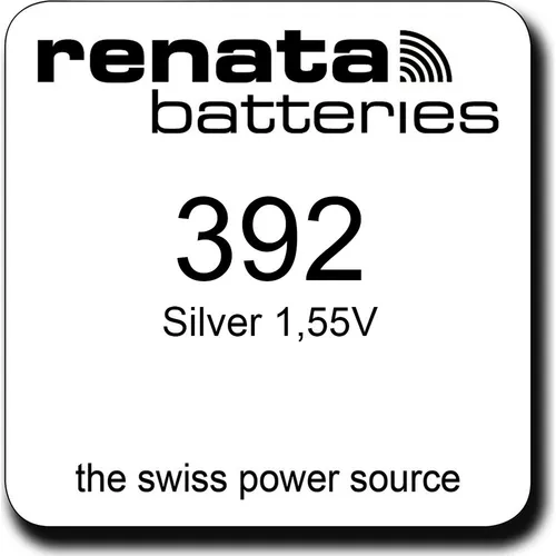 Watch Renata 392 Uhrenbatterie SR41W AG3 0 % Mercury 1,55 V Battery 1er Blister