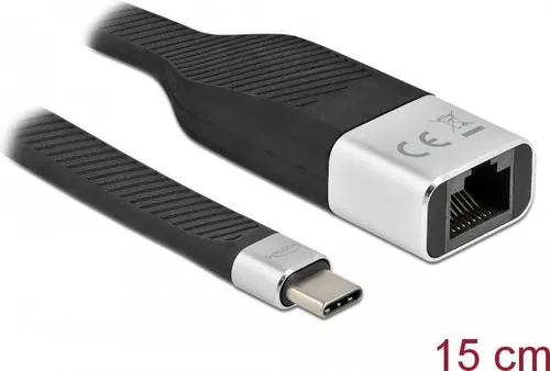 Delock USB-C 3.2 Gen 1 Netzwerkadapter - Netzwerkkarten mit Gigabit Ethernet für schnelle und stabile Internetverbindung, ideal für Laptops und Tablets.