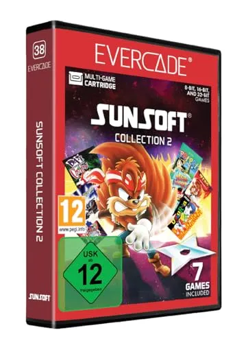 Blaze Evercade Cartridge 38: Sunsoft Collection 2 - Retro 7 Spiele - PC- & Videospiele, entdecken Sie 7 aufregende Retro-Kampfspiele von Sunsoft, ideal für Multiplayer-Spaß auf verschiedenen Blaze Evercade Plattformen!