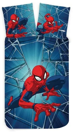 Spiderman Kollektionen Kinderbettwäsche, Mehrfarbig - Bettwäsche für Kinder im Spiderman-Design, ideal für kleine Fans, bestehend aus Deckenbezug (100-135 cm) und Kissenbezug (40-60 cm)