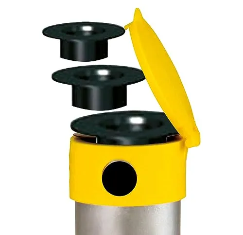 Krinner Reduzierhülsenset für fünf Rohrgrößen mit 57/50 / 38/34 oder 25 mm - Ersatzteil für das Krinner Kompakt Allround Schraubfundament