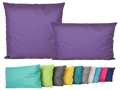 JACK 2er Set Outdoor Lounge Kissen 45x45cm + 30x50cm in lila von JACK