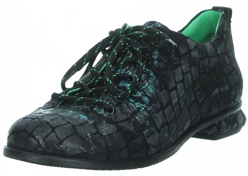 Simen Damen Schnürer Schwarz Kombi - Größe 37 - Elegante Schnürhalbschuhe aus hochwertigem Glattleder für einen modernen Look. Mit weichem Innenfutter und robuster Gummisohle bieten sie optimalen Komfort und Stabilität für den Alltag.