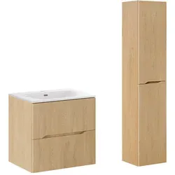 Petits-meubles Badmöbel-Set Isaline, Braun, 60,2x57x46 cm