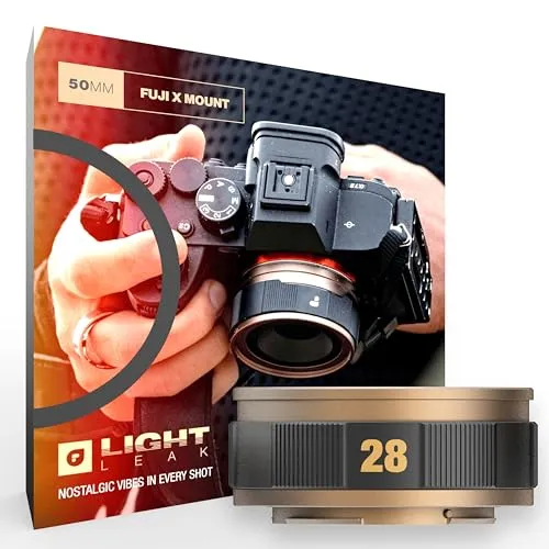 POLAR PRO LightLeak 28mm 1:11 Objektiv für Fuji X - inkl. Zugabe - Objektive für Spiegelreflexkameras, einzigartiger LightLeak-Effekt für kreative Fotografie und inklusive praktischer Zugabe.