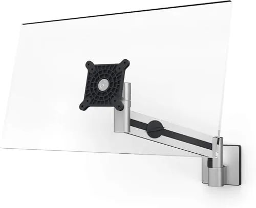 Durable Monitorhalterung 5090-23 - Höhenverstellbarer Monitor-Arm - Wandhalterung für TFT- und LCD-Monitore bis 34 Zoll, mit stufenlos einstellbarer Höhe und neigbarem Arm für individuelle Sichtposition. Made in Germany für höchste Qualität und Sicherheit.