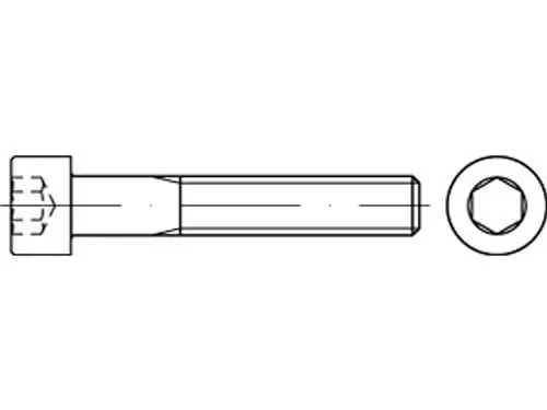 DIN 912 Zylinderkopf-Schaftschraube M8x50 Edelstahl A2 70 - Maschinenschrauben aus hochwertigem Edelstahl A2, ideal für langlebige Anwendungen, 200 Stück im Set für effiziente Projekte.