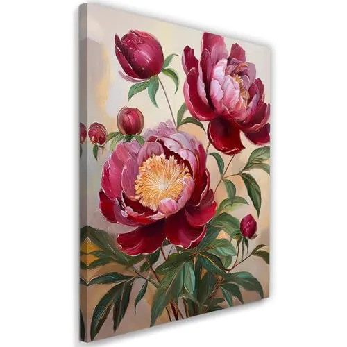 Feeby Leinwandbild in rot von Feeby