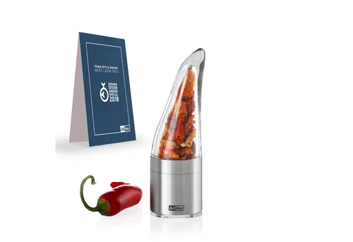 AdHoc Chilimühle PEPINO manuell, (1 Stück), Mini Chilischneider mit original SchneidWerk