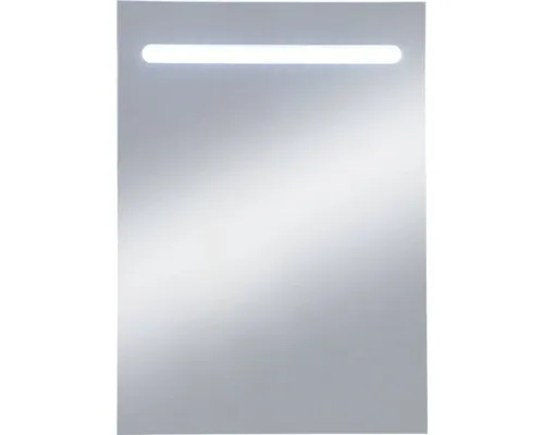 Kristallform Leuchtspiegel E-Light Three 50 x 70 - Dekorativer Wandspiegel mit LED-Beleuchtung, energieeffizient und ideal für optimale Lichtverhältnisse. Maße: 50 x 70 cm, vielseitig montierbar.