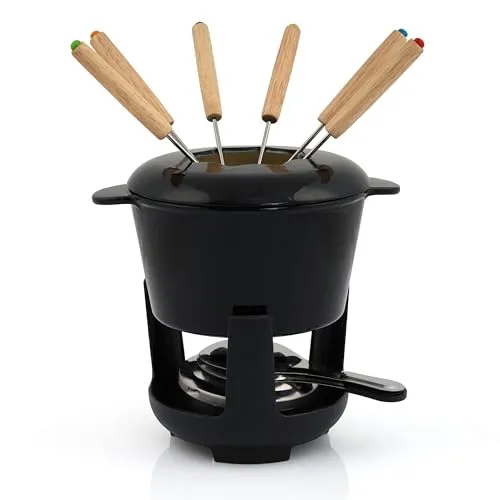BBQ-Toro Gusseisen Fondue Set für 6 Personen