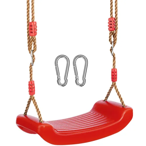 TecTake GmbH Schaukelsitz Swifty, rutschfest und höhenverstellbar - rot 405088