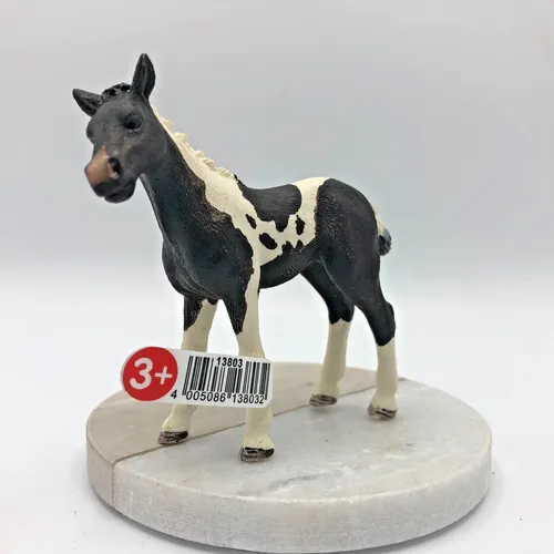 Schleich® Farm World 13803 Pinto Fohlen | Pferd Bauernhof | Figur Sammler