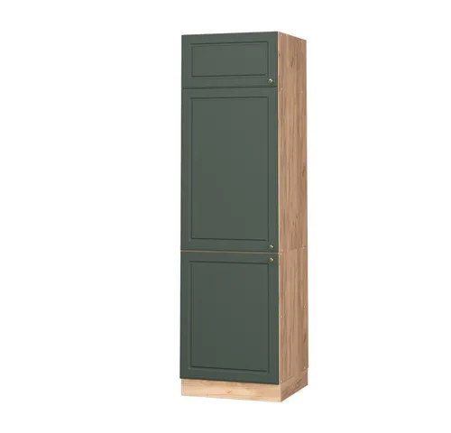 Vicco Kühlumbauschrank Fame-Line Eiche Grün-Gold in grün von Vicco