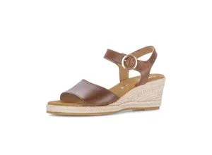Gabor Damen Keilsandalen mit wechselbarem Fußbett, rot, Größe 40.5 EU