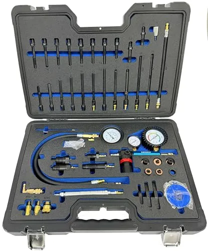 Kompressionstester Kompressionsprüfer Druckverlustprüfer für Benzin u. Dieselmotoren PKW LKW 1525