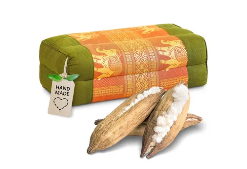 livasia Stützkissen Yogakissen (Deluxe) - 17x34x12cm, Kapok, vegan, handgefertigt