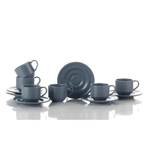 Kütahya Porselen New Tuana Kaffeeservice 12-tlg für 6 Personen