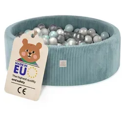 Bällebad Baby für Kinder Blau Cord von Plush Nest