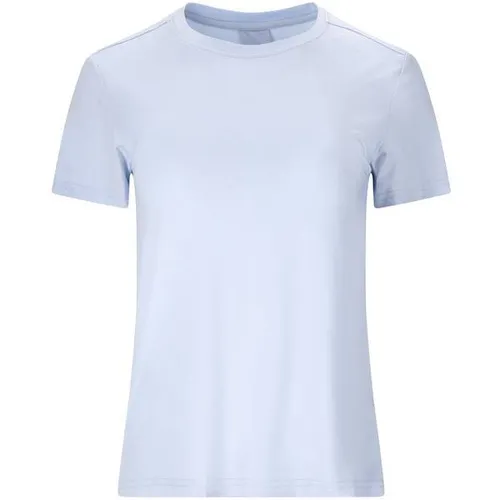 ATHLECIA Women's Pacy V2 S/S Tee - Funktionsshirt Gr 46 - Damen Laufshirt in modischem Heather-Design, ideal für aktive Sporteinheiten. Mit Stretch für optimale Bewegungsfreiheit und aus 94% recyceltem Polyester. Perfect für Workout!