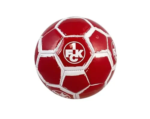 1. FC Kaiserslautern Fußball Ball - Größe 5 in Rot - Freizeitbälle für Fußball, offizielles Lizenzprodukt mit FCK-Logos, ideal für Fans und Spieler, perfekt für Training und Spiele.