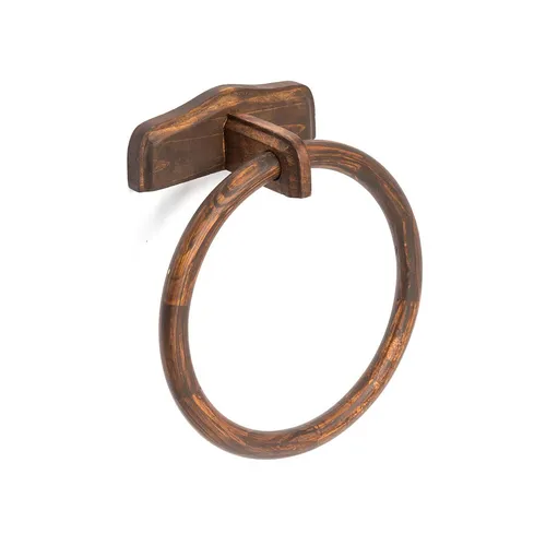 Metaform - Handtuchring Wandmontage stile arte povera aus Holz Mod. Mathilde