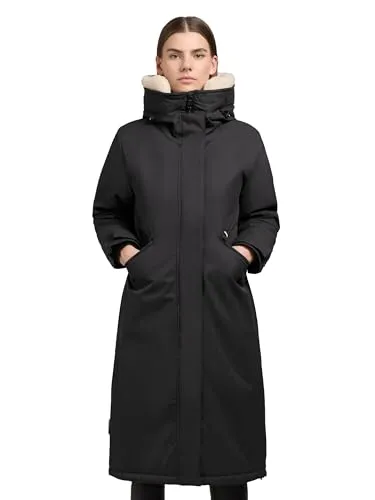 khujo Damen Wintermantel Agneta-YM Space Grey, warmer Parka mit Teddyfleece Kapuze - Funktionsjacken: Wasserabweisender, winddichter Parka mit kuscheligem Teddyfleece und verstellbarem Taillenzug für optimalen Tragekomfort und perfekten Sitz.