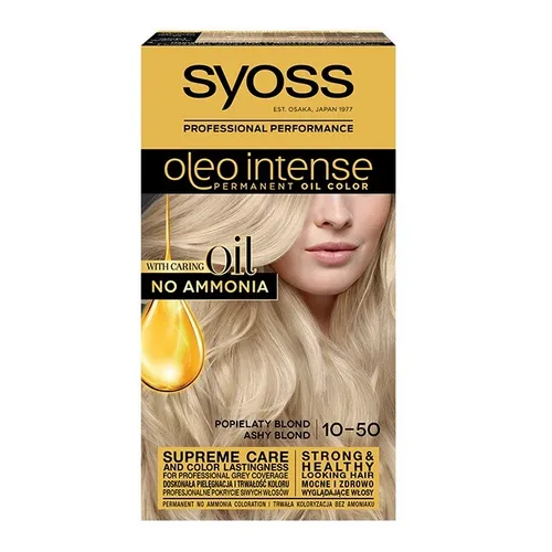 Syoss Oleo Intense Permanent-Haarfarbe 10-50 Light Ashy Blond