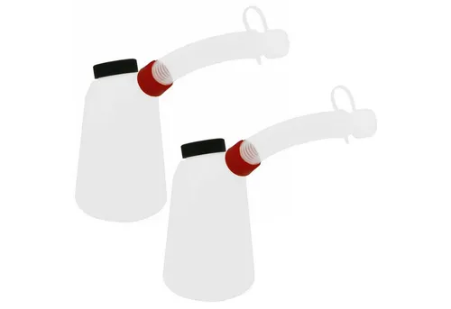 Yato Ölkanne 2x Ölkanne 1 Liter Behälter flexiblen Ausgießer YT-06980, 1 l, (Spar-Set)