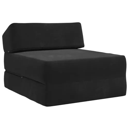 vidaXL Klappsofa Bett Schwarz 60 x 70 cm – Multifunktional
