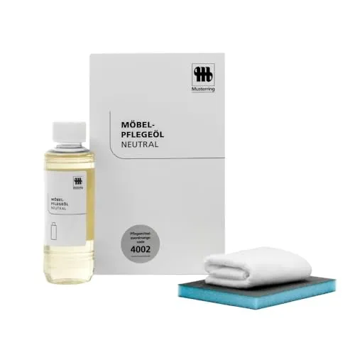 Musterring 4002 Pflegeöl neutral - Möbelpflegemittel für geölte, gewachste und naturbelassene Holzoberflächen, schützt und pflegt Ihre Möbel nachhaltig mit einer natürlichen, wasserabweisenden Schutzschicht.