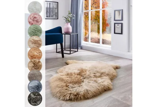 LUXOR living Fellteppich Schaffell Namika, fellförmig, Höhe: 50 mm, echtes Lammfell, weich & flauschig, große Farbauswahl, in 2 Größen