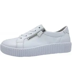 Gabor Slipper weiß 37,5 EU (4,5 UK) - Sneaker aus hochwertigem Leder, in elegantem Weiß, ideal für Komfort und Stil im Alltag.
