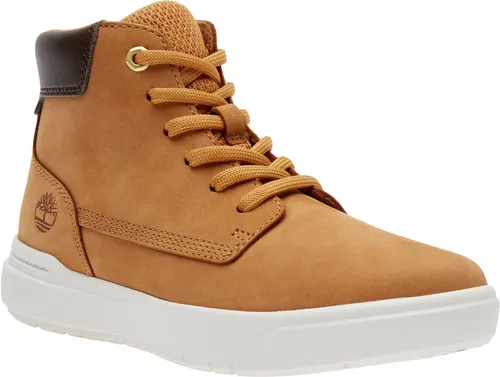 Timberland Kids Mid Lace UP With Zip Sneaker wheat 4 - Wanderschuhe für Kinder, stylisch und nachhaltig mit hochwertigem Premium Leder und praktischem Seitenreißverschluss für einfaches An- und Ausziehen.