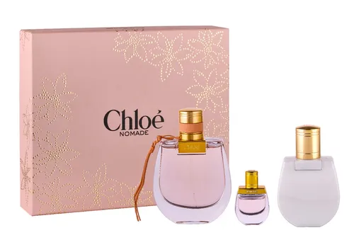 Chloé Nomade Eau de Parfum Geschenkset 75 ml + Mini 5 ml + Blütenlotion 100 ml