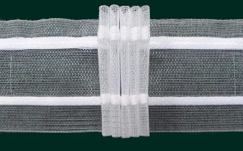 Faltenband mit 5 Falten, 50 mm, transparent, 250 % / Aufmachung 10 m