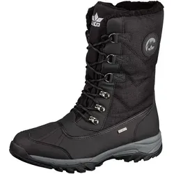 Lico Rurik Herren Schneestiefel, schwarz, 43 EU - Wanderschuhe mit wasserabweisender Comfortex-Klimamembrane und warmem Futter für optimalen Komfort bei winterlichen Bedingungen.