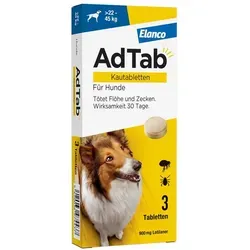 AdTab 900 Mg Kautabletten für Hunde >22-45 Kg