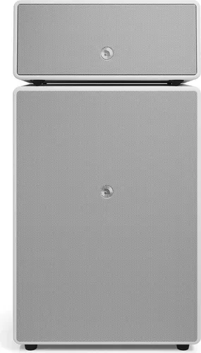 Audio Pro Drumfire II W - Schwarz - Kompakter Premium-Lautsprecher mit kraftvollem 2.1-System. Genießen Sie beeindruckenden Sound und modernes Streaming über WiFi und Bluetooth – ideal für Musikliebhaber!