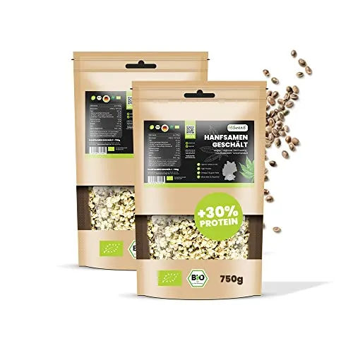 SANUUS Bio Hanfsamen geschält 2x750g von SANUUS Better Living