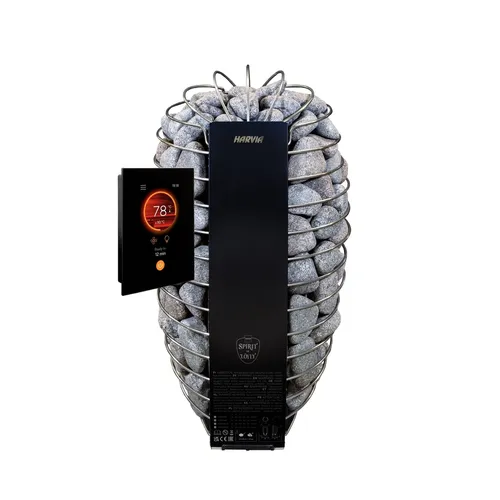 Harvia Spirit SP90FC 9 kW WiFi Saunaofen mit Fenix Steuerung - Der Harvia Spirit SP90FC ist ein leistungsstarker Saunaofen mit WiFi-Funktion für einfache Steuerung. Ideal für entspannende Saunagänge und perfekte Wärmeverteilung.