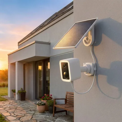 WLAN Solar Überwachungskamera Aussen 3MP mit App-Steuerung und PIR-Sensor
