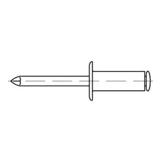 Reyher Offene Blindniete Alu/Alu FLAKO 4x9,8 (500 Stück) - Blindnieten, hohe Qualität aus Deutschland, ideal für zuverlässige Verbindungen in verschiedenen Anwendungen.