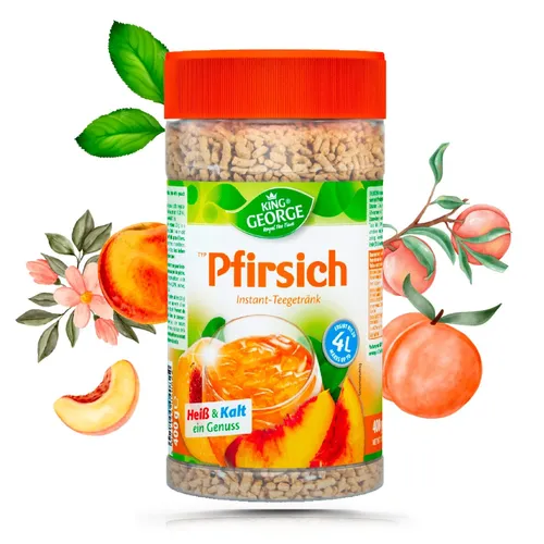 KING GEORGE Instant Tee Pfirsich