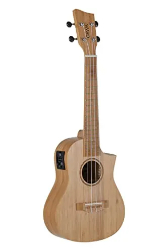 Concert E-Akustik Ukulele Manoa K-CO-BBE - Ukulele mit massivem Bambuskorpus und -hals, ausgestattet mit hochwertigem UCT-2 Preamp für perfekten Klang und integriertes Stimmgerät – ideal für Musiker jeden Levels.