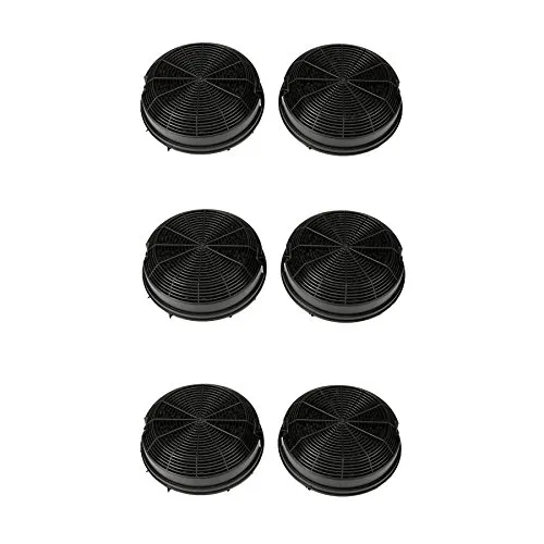 Elica Sparpackung 3X2, Mod.47, F00479/1S-3 - Zubehör für Elektro-Großgeräte, hochwertiger Kohlefilter für effiziente Luftreinigung im Ofen mit 11.875 Litern Volumen.