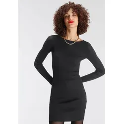 AJC Figurbetontes Strickkleid aus hochwertigem Rippstrick