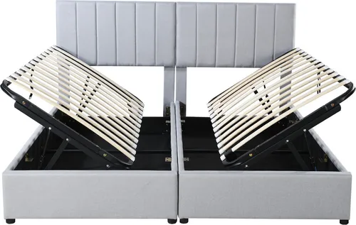 Polsterbett 180x200cm Grau in grau von Xdovet